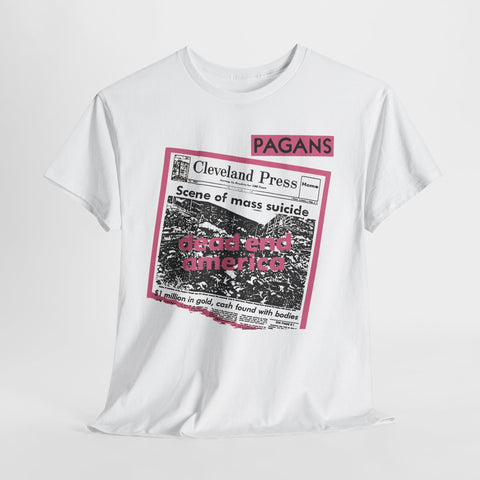 the Pagans band Cleveland punk hardcore t shirt of Unisex Heavy Cotton
