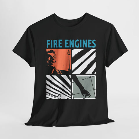 Fire Engines band t shirt  Unisex Heavy Cotton Tee