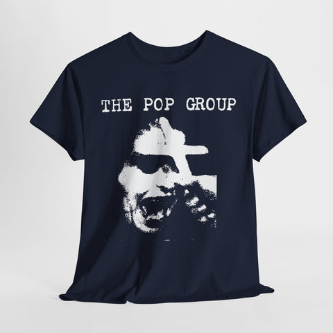 the Pop Group   band  t shirt  Unisex Heavy Cotton Tee