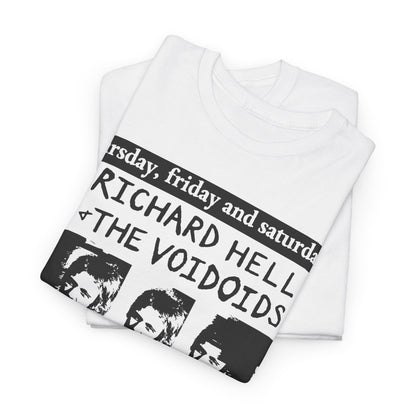 Voidoids flyer art t shirt richard hell  feelies  Unisex Heavy Cotton Tee