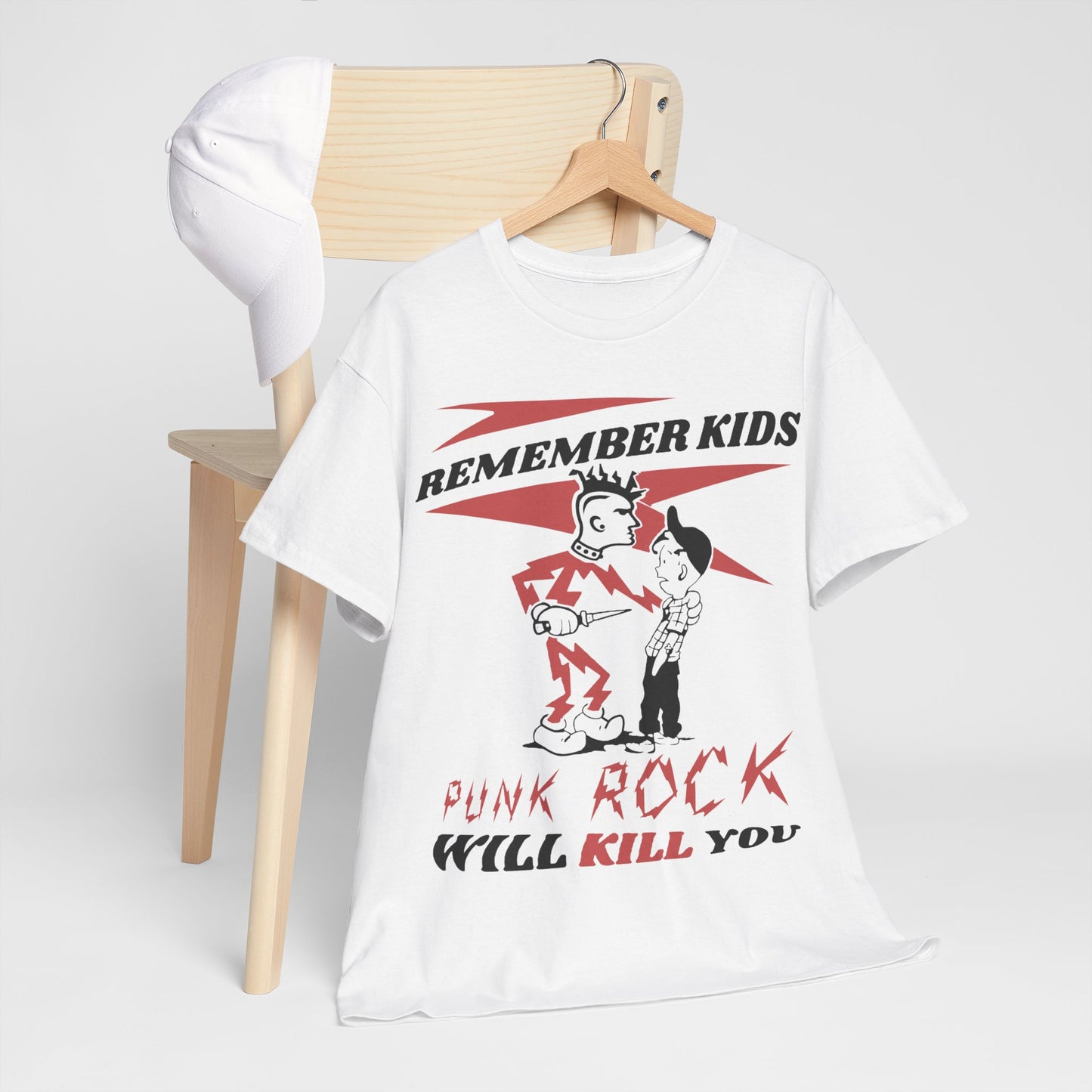 Punk rock will Kill You t shirt Unisex Heavy Cotton Tee