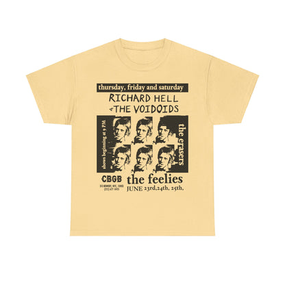 Voidoids flyer art t shirt richard hell  feelies  Unisex Heavy Cotton Tee