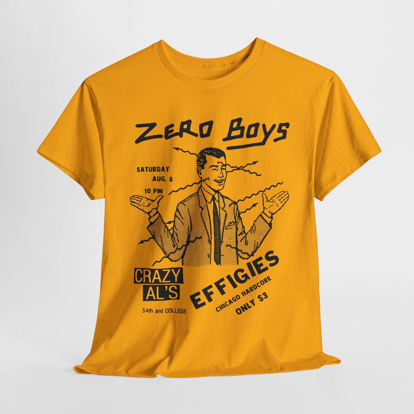 Zero Boys Effigies flier art  band t shirt Unisex Heavy Cotton Tee