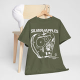 silver apples  band  t shirt  Unisex Heavy Cotton Tee