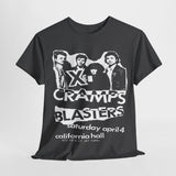 the Cramps blasters show flyer art band  t shirt    Unisex Heavy Cotton Tee