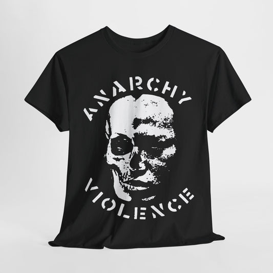 Anarchy and violence  t shirt     Unisex Heavy Cotton Tee