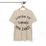 Listen to guitar  t shirt  Unisex Heavy Cotton Tee