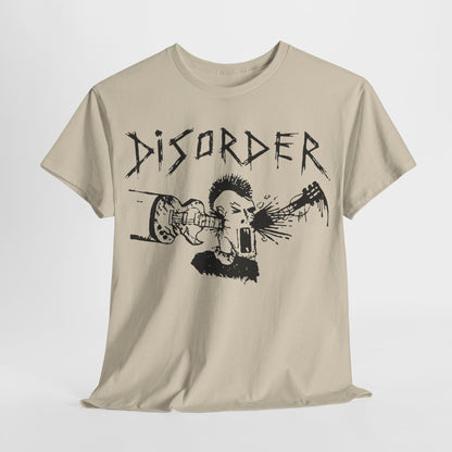 Disorder band  t shirt   punk hardcore   Unisex Heavy Cotton Tee