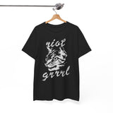 Riot Girrrl cat shirt  Unisex Heavy Cotton Tee