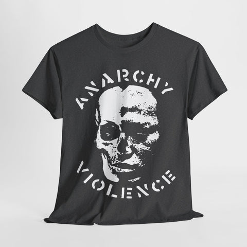 Anarchy and violence  t shirt     Unisex Heavy Cotton Tee