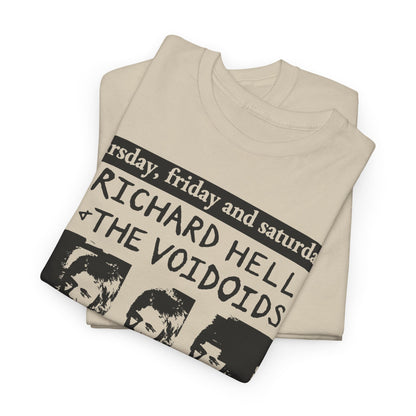 Voidoids flyer art t shirt richard hell  feelies  Unisex Heavy Cotton Tee