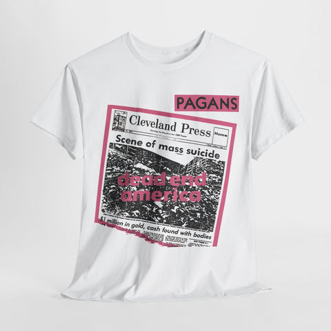 the Pagans band Cleveland punk hardcore t shirt of Unisex Heavy Cotton