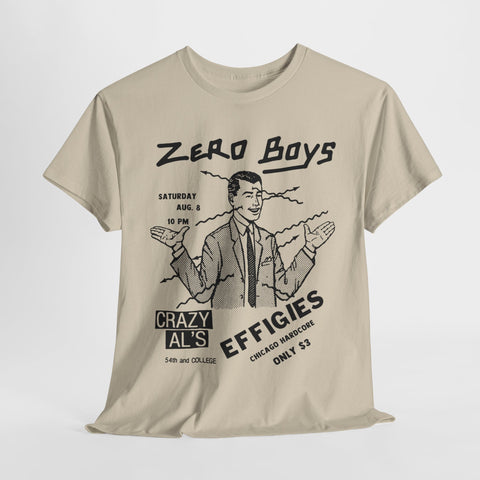 Zero Boys Effigies flier art  band t shirt Unisex Heavy Cotton Tee