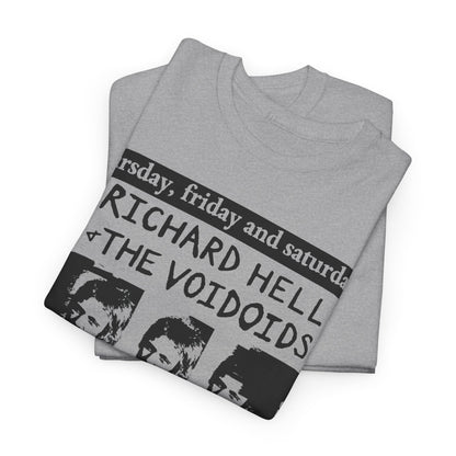 Voidoids flyer art t shirt richard hell  feelies  Unisex Heavy Cotton Tee