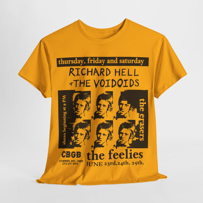 Voidoids flyer art t shirt richard hell  feelies  Unisex Heavy Cotton Tee