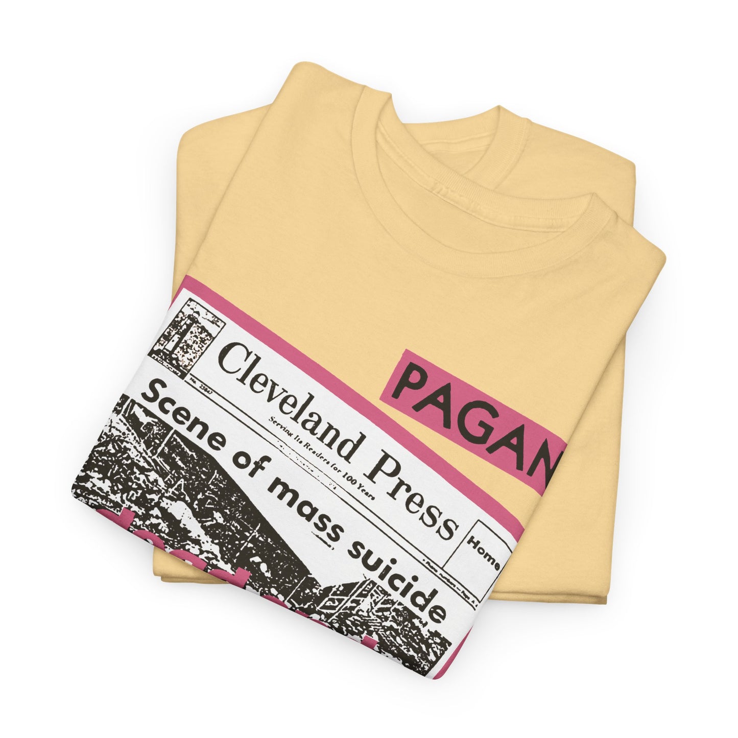 the Pagans band Cleveland punk hardcore t shirt of Unisex Heavy Cotton