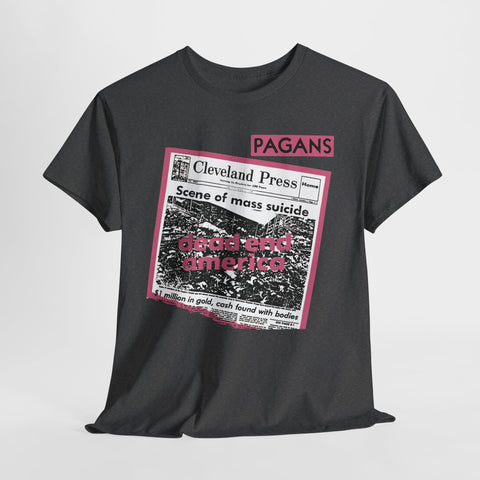 the Pagans band Cleveland punk hardcore t shirt of Unisex Heavy Cotton