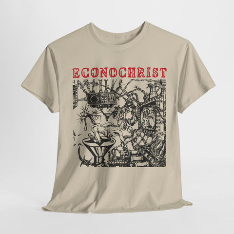 Econochrist  band     t shirt  post punk   Unisex Heavy Cotton Tee