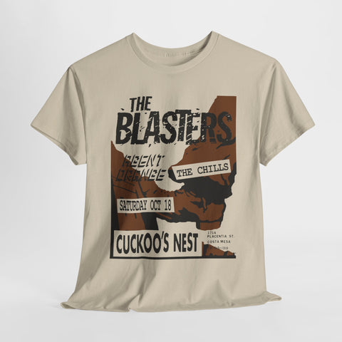 Cuckoos's Nest club flyer art Agent Orange blasters band  t shirt   punk Unisex Heavy Cotton Tee