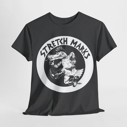 Stretch marks  band t shirt of Unisex Heavy Cotton Tee