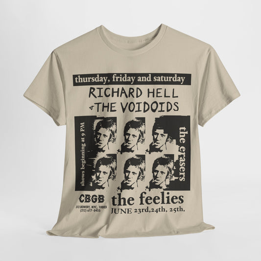 Voidoids flyer art t shirt richard hell  feelies  Unisex Heavy Cotton Tee