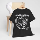 silver apples  band  t shirt  Unisex Heavy Cotton Tee