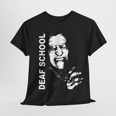 Deaf School  band  t shirt  Unisex Heavy Cotton Tee