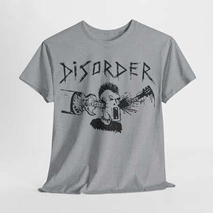 Disorder band  t shirt   punk hardcore   Unisex Heavy Cotton Tee