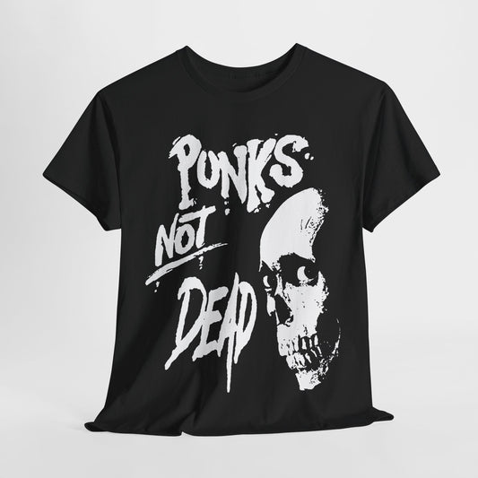 Punks Not Dead band t shirt  Unisex Heavy Cotton Tee