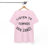 Listen to guitar  t shirt  Unisex Heavy Cotton Tee