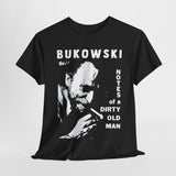 Charles Bukowski Notes of a dirty old man t shirt Unisex Heavy Cotton Tee