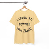 Listen to guitar  t shirt  Unisex Heavy Cotton Tee