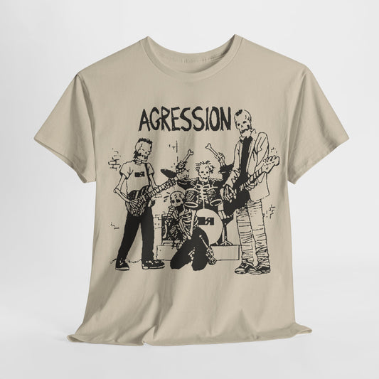 Aggression band  t shirt   punk hardcore Oxnard