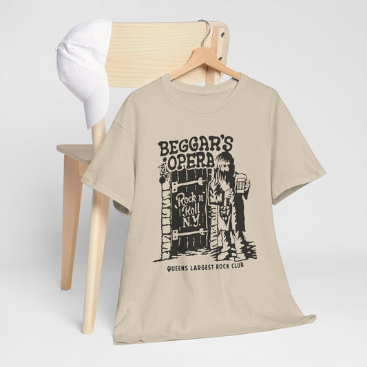 Beggar's Opera  club  Queens NY t shirt  Unisex Heavy Cotton Tee