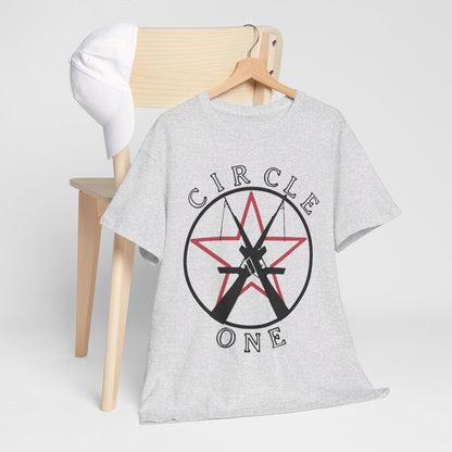 Circle One band  t shirt  Unisex Heavy Cotton Tee