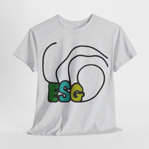 ESG band  t shirt  Unisex Heavy Cotton Tee