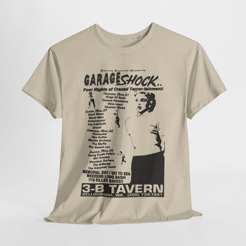 Garage Shock flyer art  punk garage  band  t shirt
