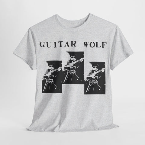 Guitar Wolf  band  t shirt  Unisex Heavy Cotton Tee
