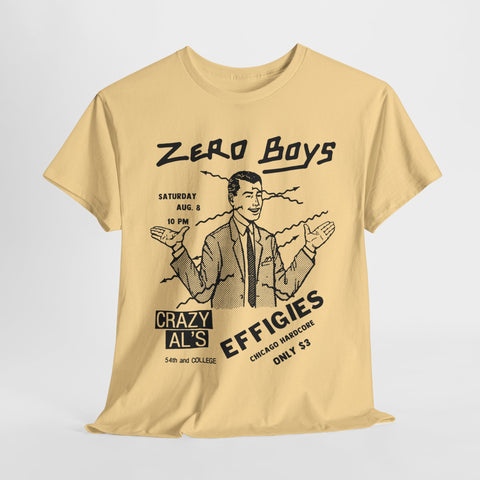 Zero Boys Effigies flier art  band t shirt