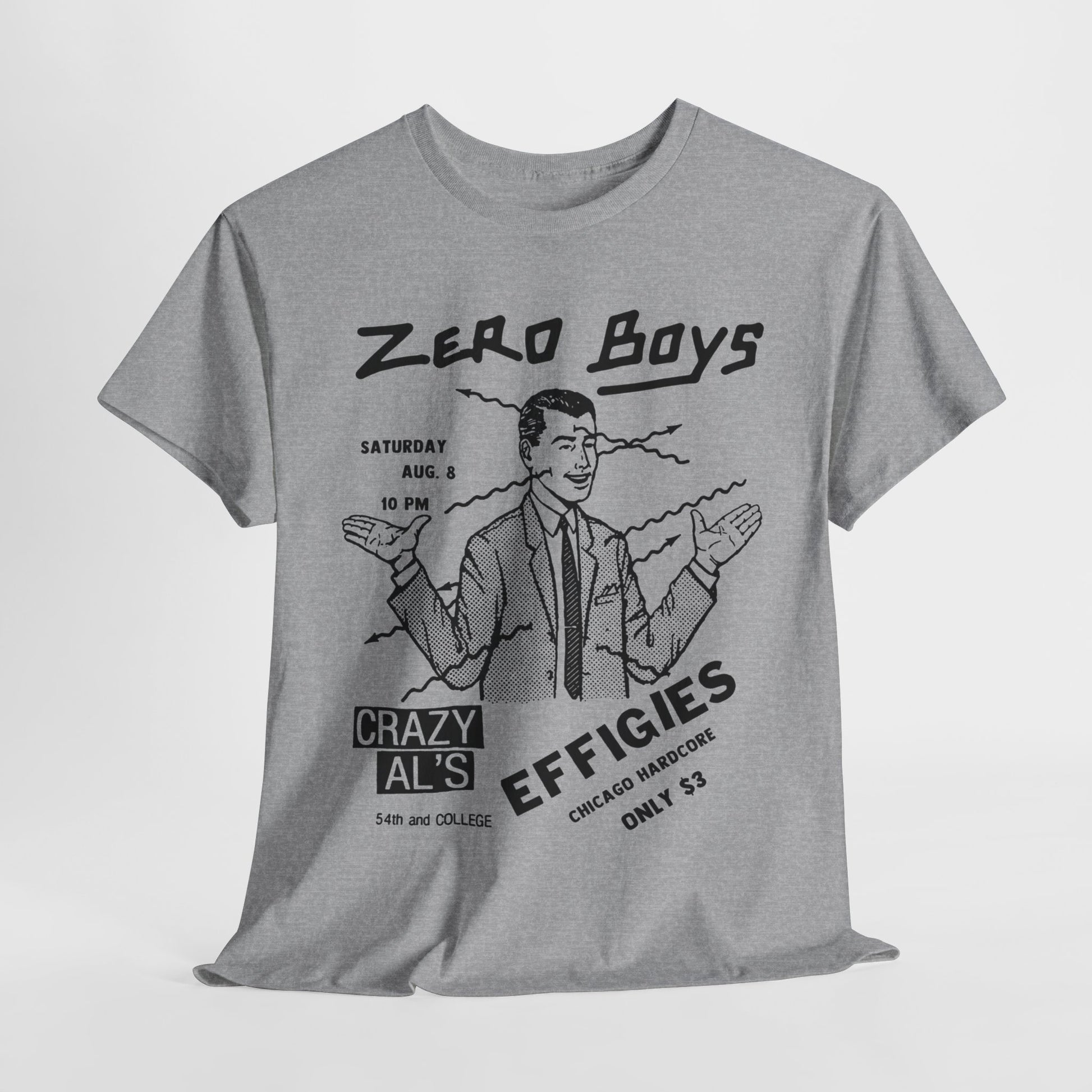 Zero Boys Effigies flier art  band t shirt