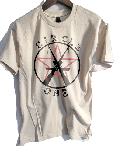 Circle One band  t shirt  Unisex Heavy Cotton Tee