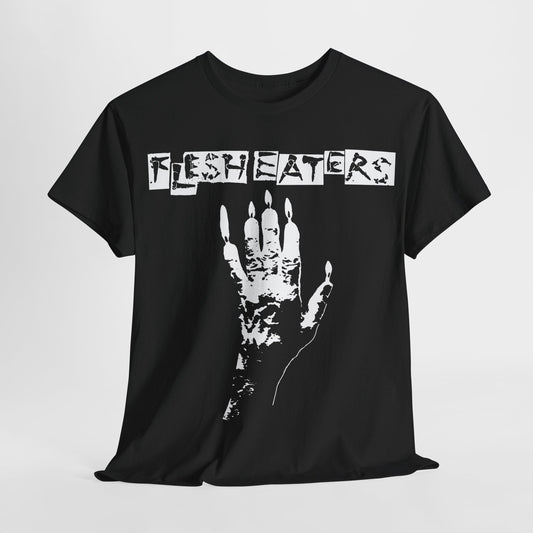 the Flesheaters band shirt t shirt flesh eater punk hardcore  Unisex Heavy Cotton Tee