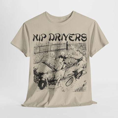 the Nip Drivers band  t shirt   punk hardcore   Unisex Heavy Cotton Tee