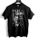 Cramps TSOL show flyer art band t shirt  Unisex  Cotton Tee