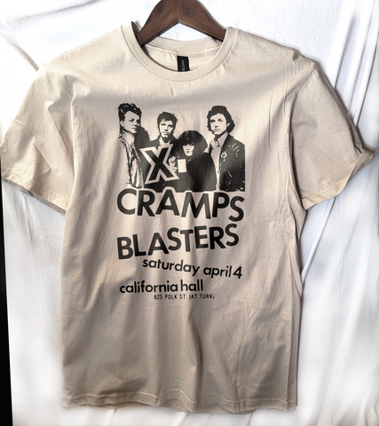 Punk Flyer art  Cramps Blasters X   t shirt goth post punk wave